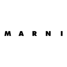 Black Marni logo with minimalist horizontal wordmark on a light background."