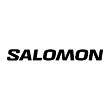 Minimalist Salomon logo with a bold horizontal bar and clean, modern branding.
