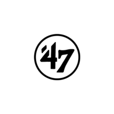 Black “47” in a bold, stylized font inside a circular outline on a light gray background.