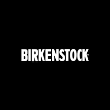 Birkenstock logo with bold uppercase letters spelling 'BIRKENSTOCK' in black, on a white background.