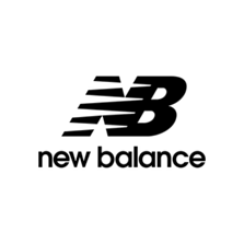 New Balance logo displayed in black, featuring the stylized ‘NB’ monogram with the New Balance wordmark on a white background.