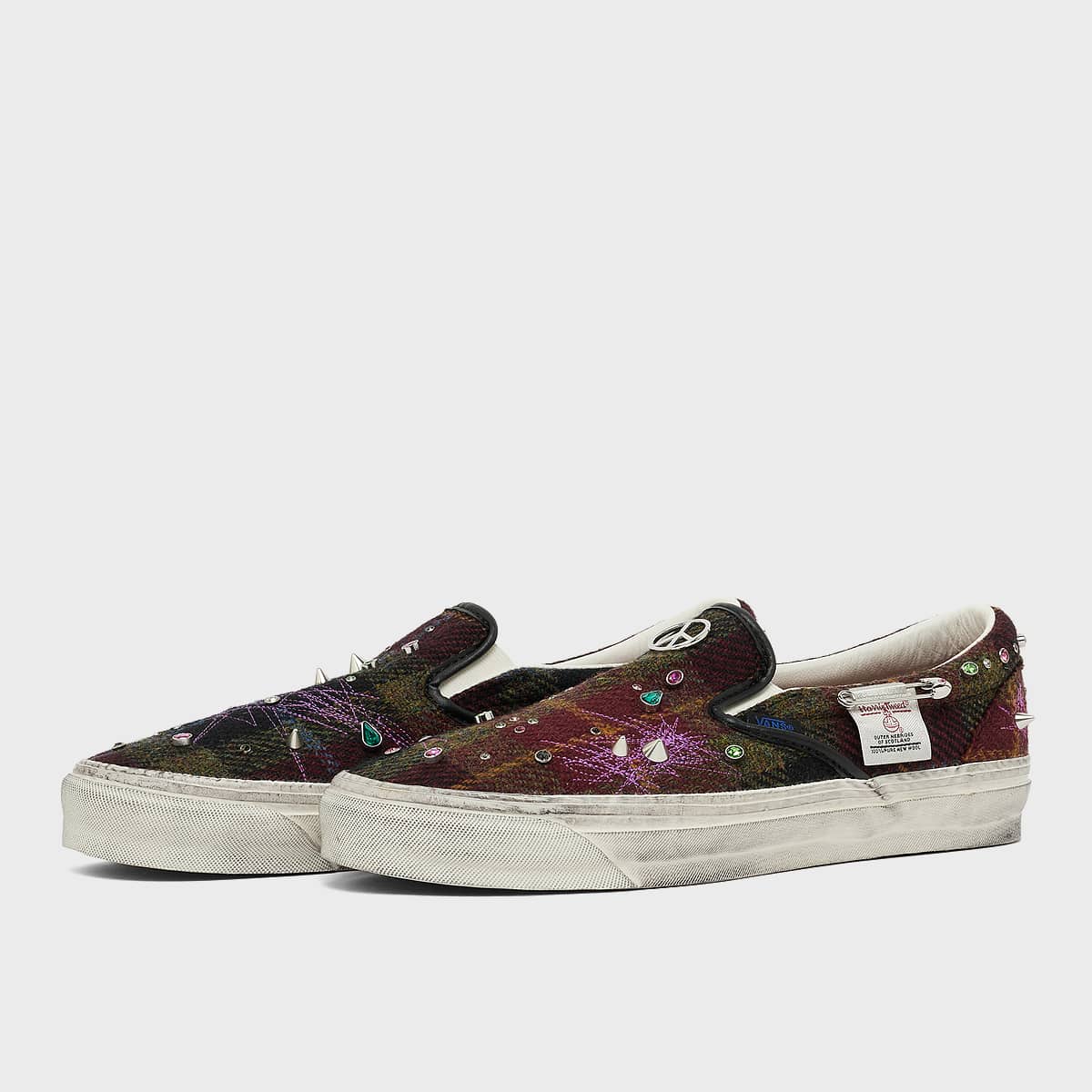 Vans LX Classic Slip-On 98 Harris Tweed Sneaker Men multi-colour Size 41 1077656 multi-colour