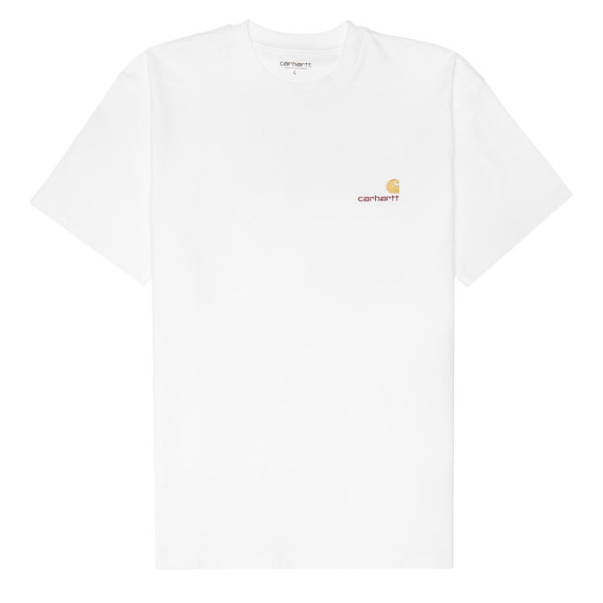 Carhartt WIP S/S American Script T-Shirt white 65615 1
