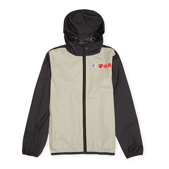 Comme des Garcons Play K-Way Full Zip Jacket beige 80936 1