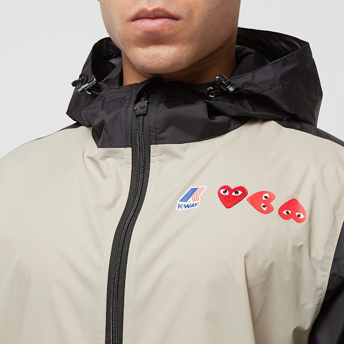 Comme des Garcons Play K-Way Full Zip Jacket beige 80936 5