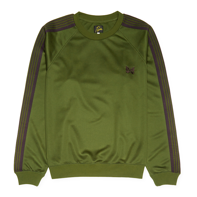 Needles Track Crew Neck Shirt - Poly Smooth green 82634 1