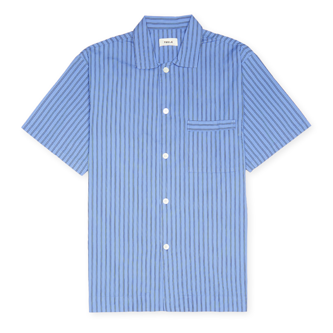 Tekla Short Sleeve Shirt blue 82672 1