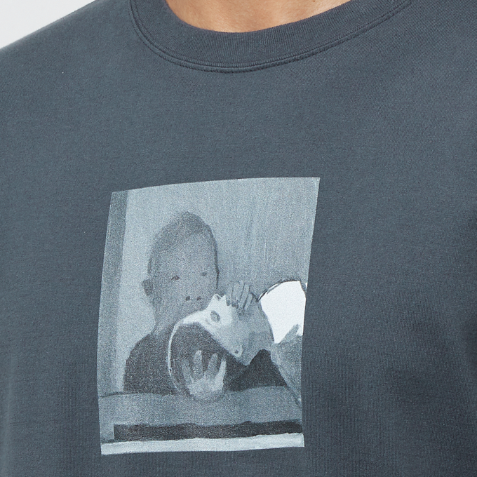 UNDERCOVER TEE signal green/black blau 83502 5