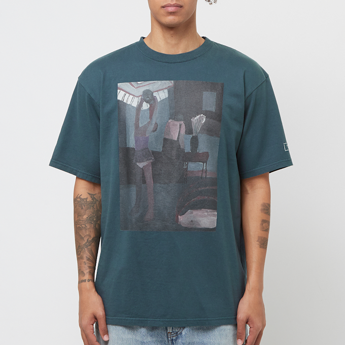 UNDERCOVER TEE signal green/black turkoois 83503 2