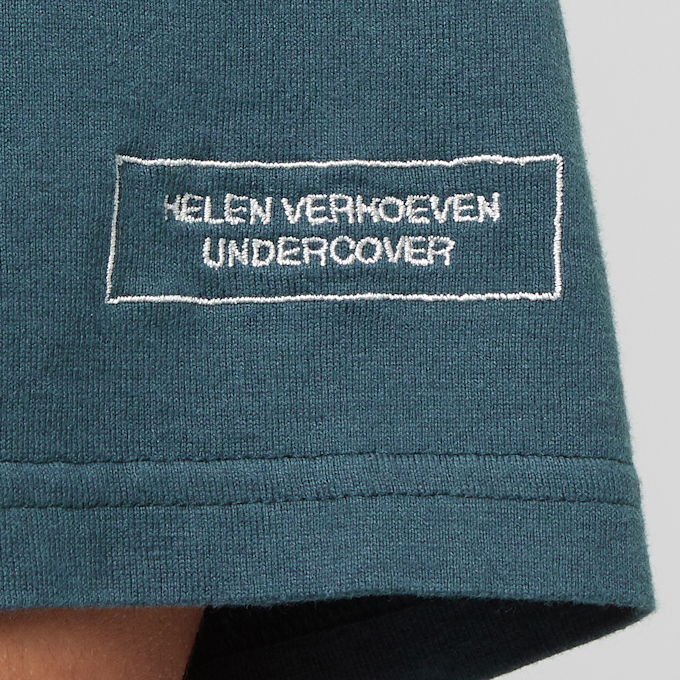UNDERCOVER TEE signal green/black turquoise 83503 6
