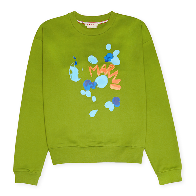 Marni Sweatshirt juniper grün 83725 1