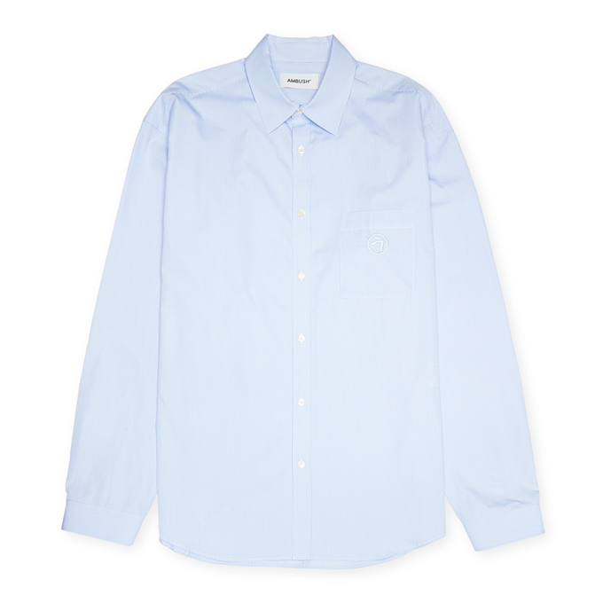 Ambush Striped Armhole Open Shirt blue 84034 1