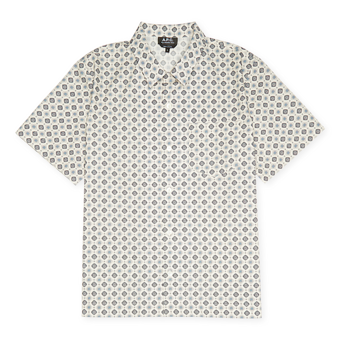 A.P.C. Lloyd Short Sleeve Shirt beige 84085 1