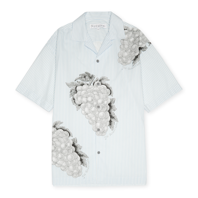 J. W. Anderson Boxy Fit Short Sleeve Shirt blue 84341 1