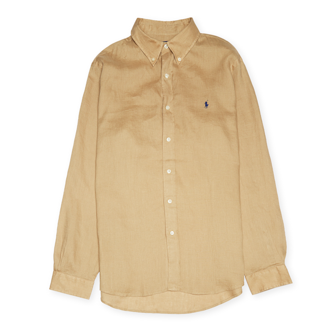Polo Ralph Lauren Long Sleeve Sport Shirt (Linen) braun 89537 1