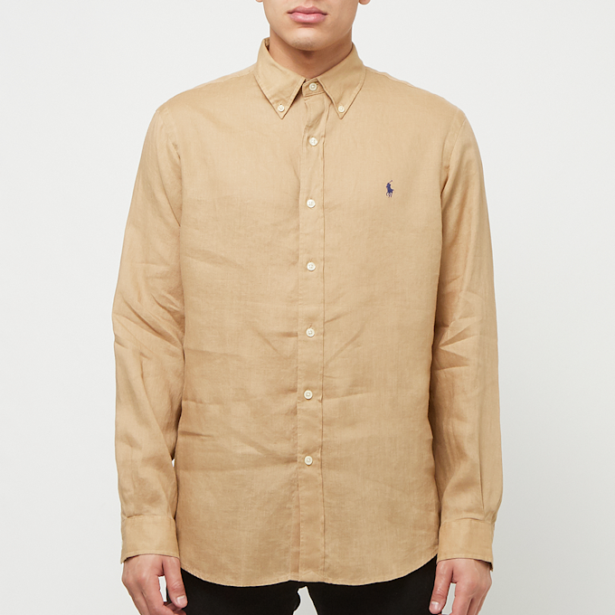 Polo Ralph Lauren Long Sleeve Sport Shirt (Linen) braun 89537 2