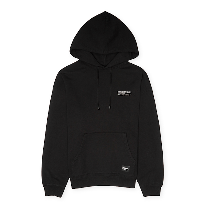 Neighborhood Logo Pullover Hoodie black 88133 1