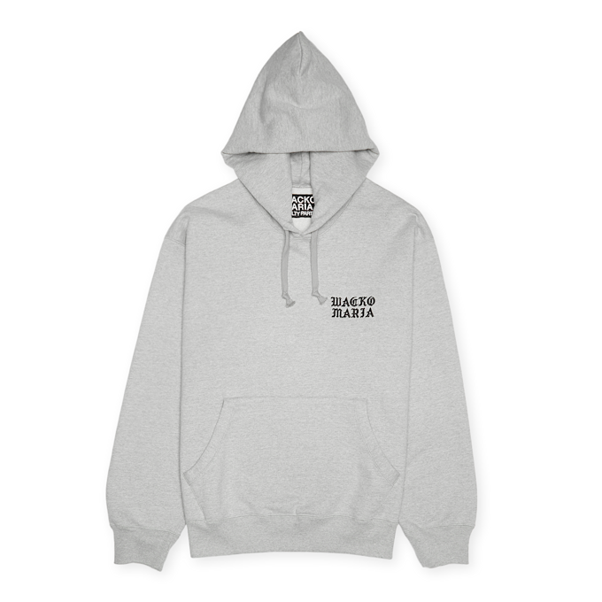 Wacko Maria Heavyweight Pullover Hooded Sweatshirt grey 90654 1