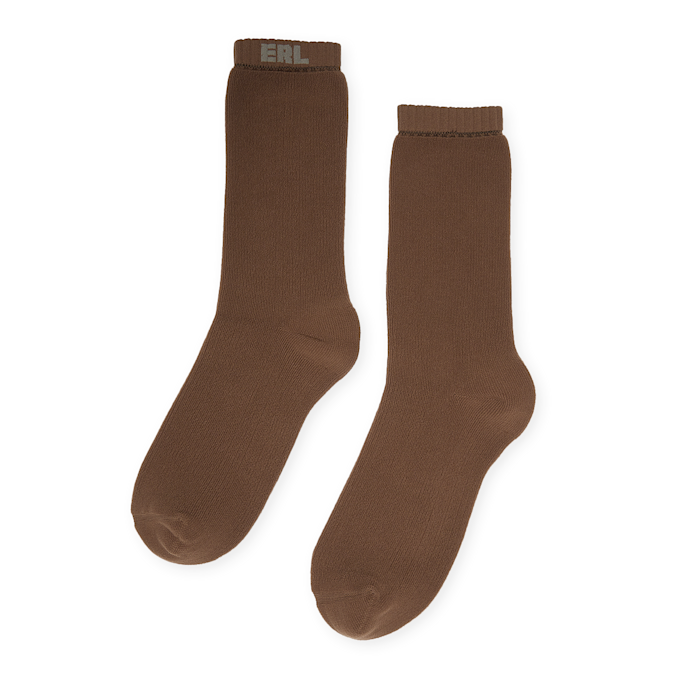 ERL Knit Socks brown 90288 1