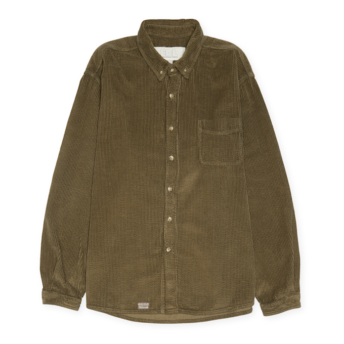 ERL Unisex Corduroy Shirt Woven brown 87093 1