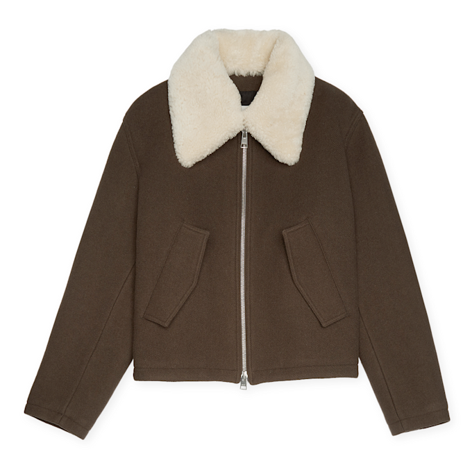 AMI PARIS Short Jacket brown 88327 1