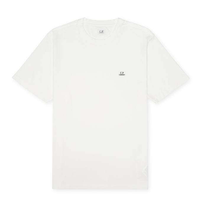 C. P. Company 30/1 Jersey Logo Patch T-Shirt white 87150 1