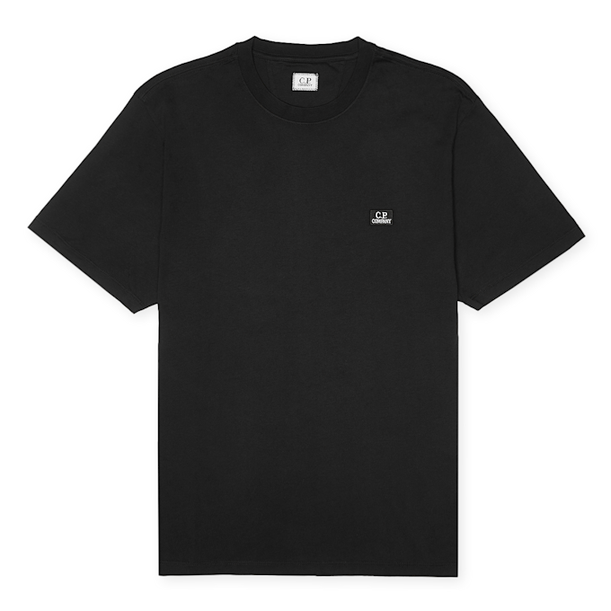 C. P. Company 30/1 Jersey Logo Patch T-Shirt black 90551 1