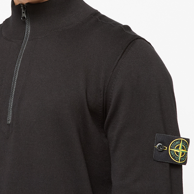 Stone Island Longsleeve Poloshirt schwarz 85458 4