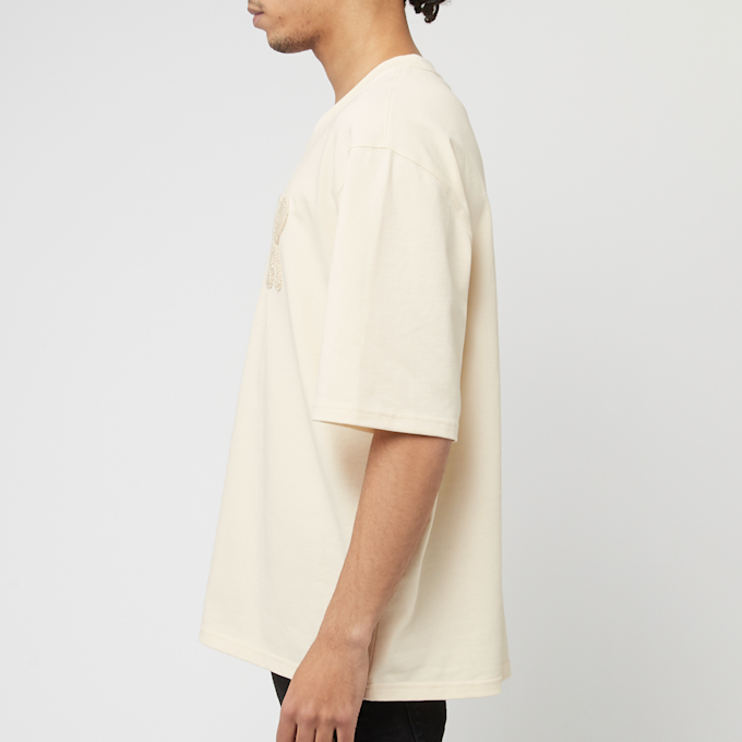 AMI PARIS Custom Slim Fit Jersey Crewneck T-Shirt beige 85550 3