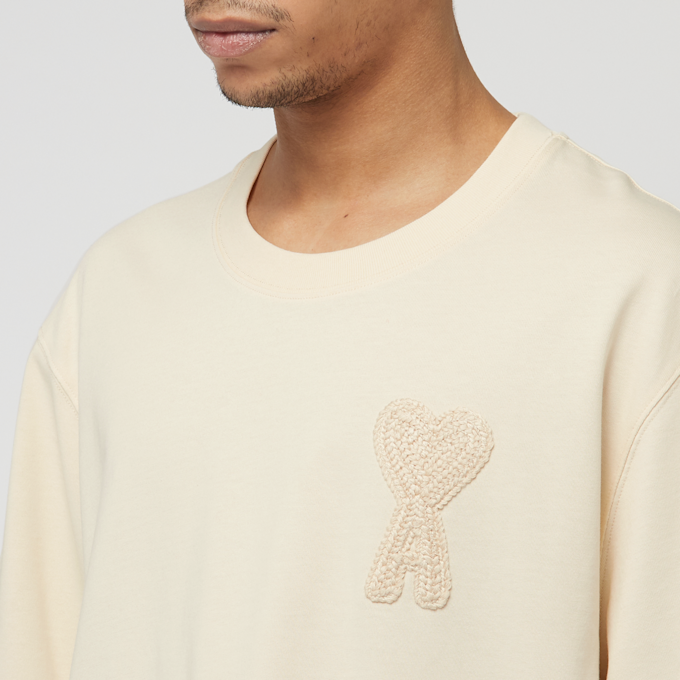 AMI PARIS T-Shirt aus Baumwolle beige 85550 6