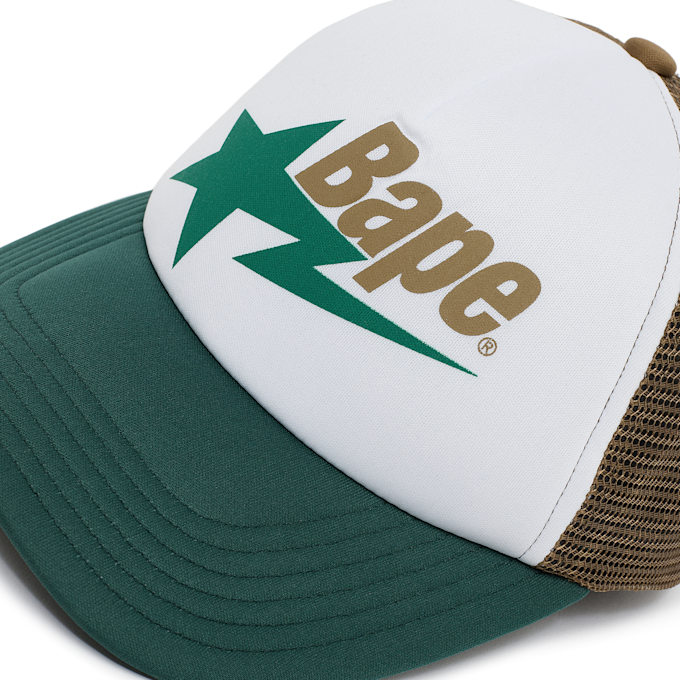 A Bathing Ape Bape Sta Mesh Cap red green 91047 4