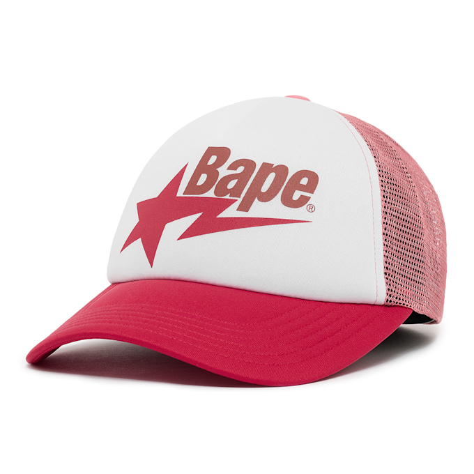 A Bathing Ape Bape Sta Mesh Cap red red 90863 1