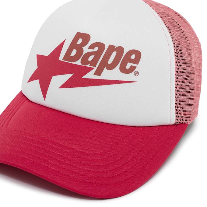 A Bathing Ape Bape Sta Mesh Cap red red 90863 3