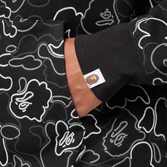 A Bathing Ape Neon Camo Shark Full Zip Hoodie black camouflage 86282 6