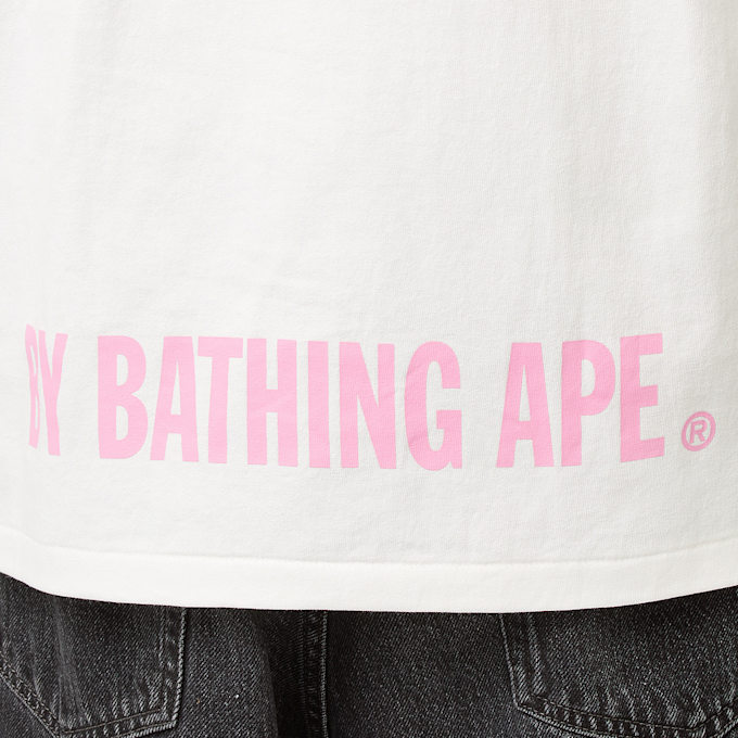 A Bathing Ape ABC Camo Ape Face Sta Tee white/pink wit 87773 6