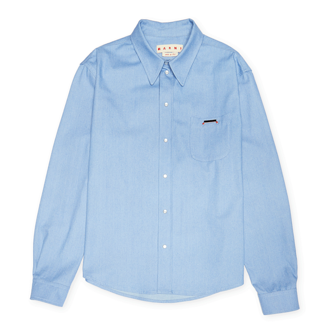 Marni Shirt bone blue 88483 1
