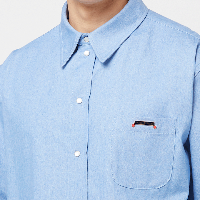 Marni Shirt bone blue 88483 5