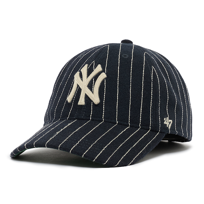 '47 MLB New York Yankees Wool Pinstripe ’47 Clean Up Cap blue 91025 1