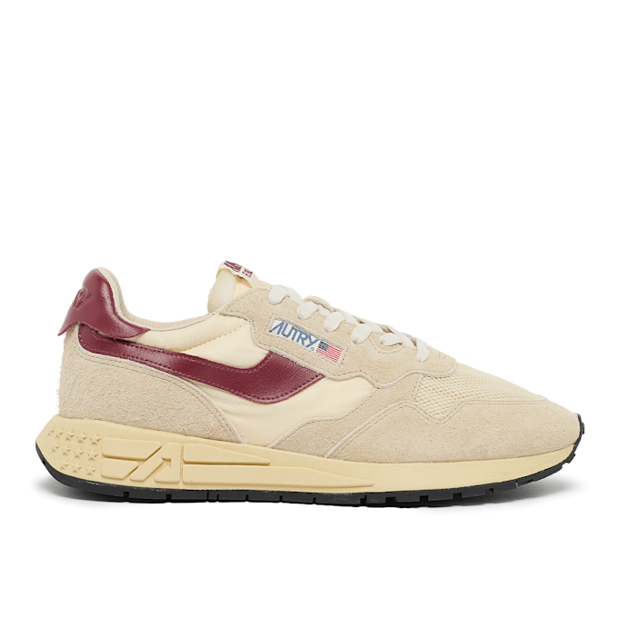 Autry Reelwind Low Man suede/net ecru/rubwine beige 87388 2