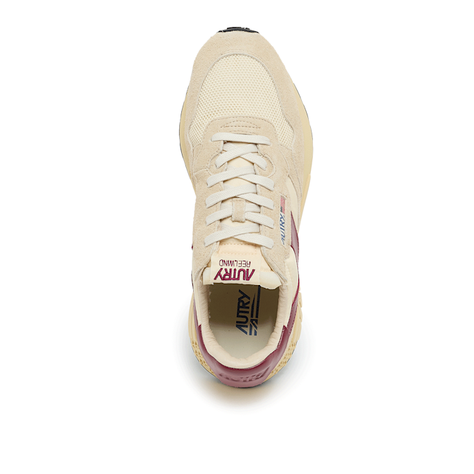Autry Reelwind Low Man suede/net ecru/rubwine beige 87388 4