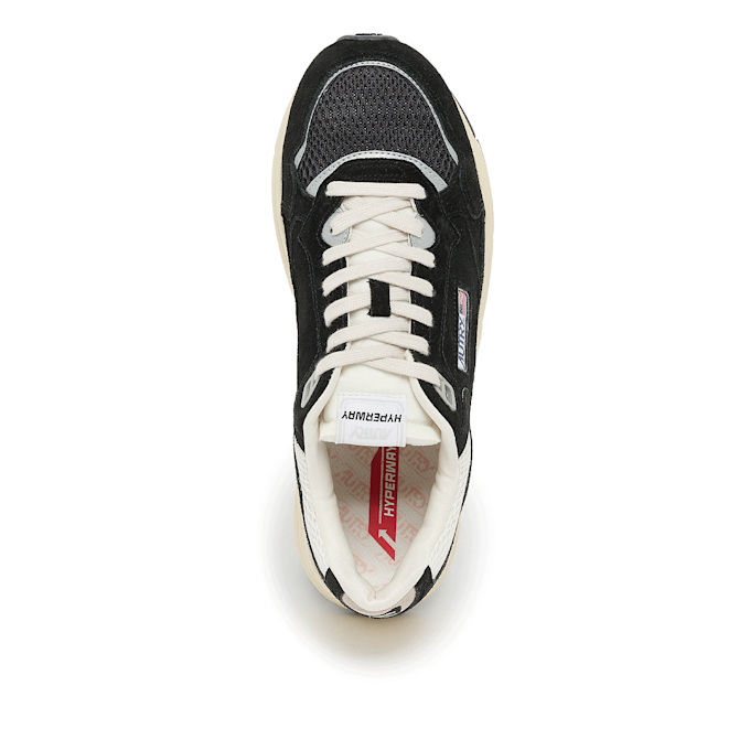 Autry Hyperway Low Man Suede Mesh white/silver zwart 85742 4