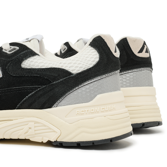 Autry Hyperway Low Man Suede Mesh white/silver zwart 85742 5