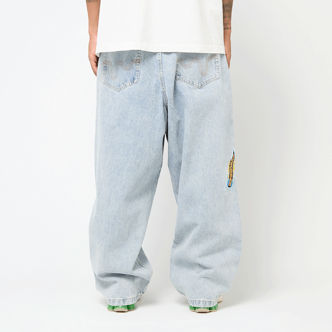 ICECREAM Running Puppy Patch Triple Scoop Denim Pant heavy wash blue blauw 90167 4