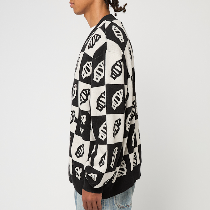 ICECREAM Checkerboard Cardigan black schwarz 90176 3