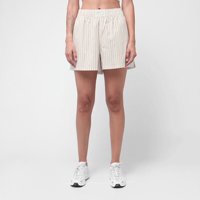 Nike W Nsw Stripe Ppln Short college grey/sail/black beige 87807 2