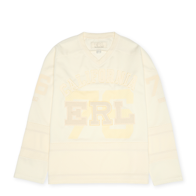 ERL Unisex California Hockey Jersey Knit beige 90221 1