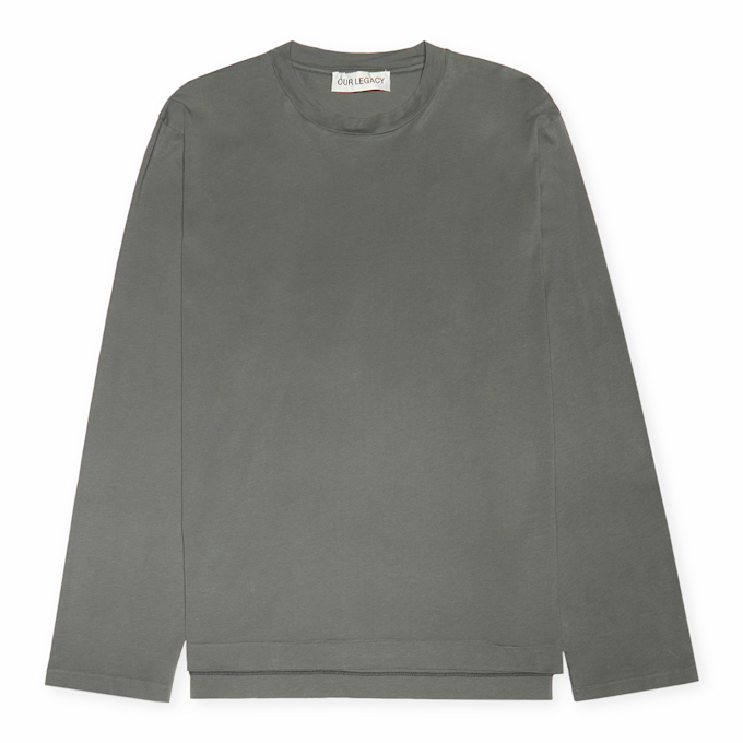 Our Legacy Box Longsleeve Clean Jersey grey sage grau 89921 1