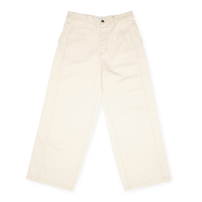 AMI PARIS Wide Fit Pants ecru beige 90227 1