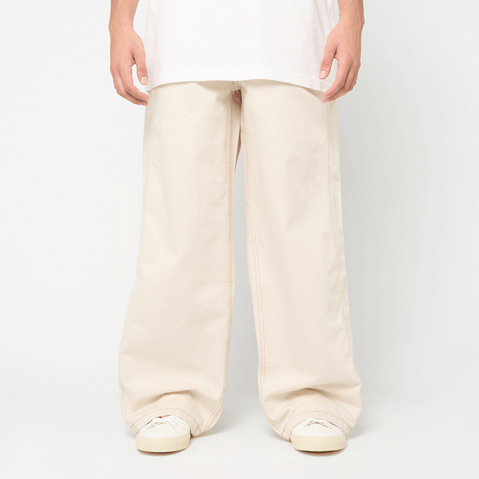 AMI PARIS Wide Fit Pants ecru beige 90227 2