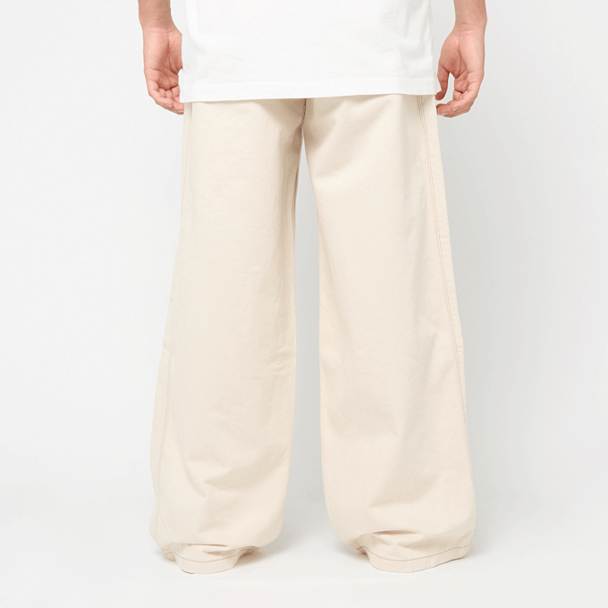 AMI PARIS Wide Fit Pants ecru beige 90227 4